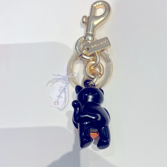 NWT Coach Outlet Halloween Cat Bag Charm - Picture 3 of 3